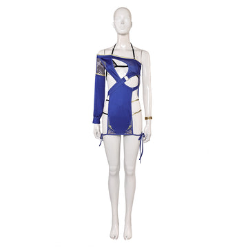 Dead or Alive Game Monica Women Blue Swimsuit Cosplay Costume Outfits Halloween Carnival Suit